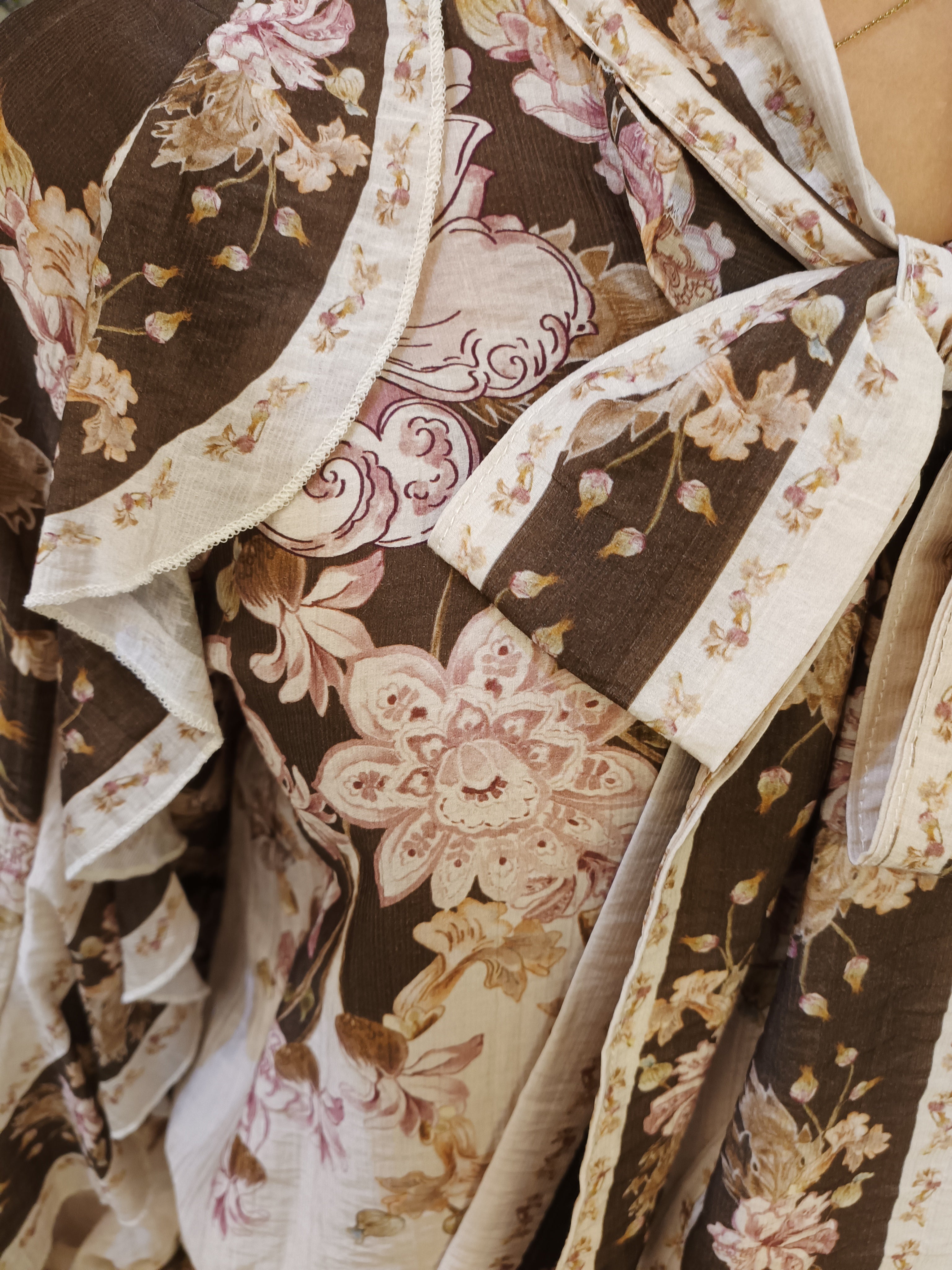 Blouse Bloem Strik