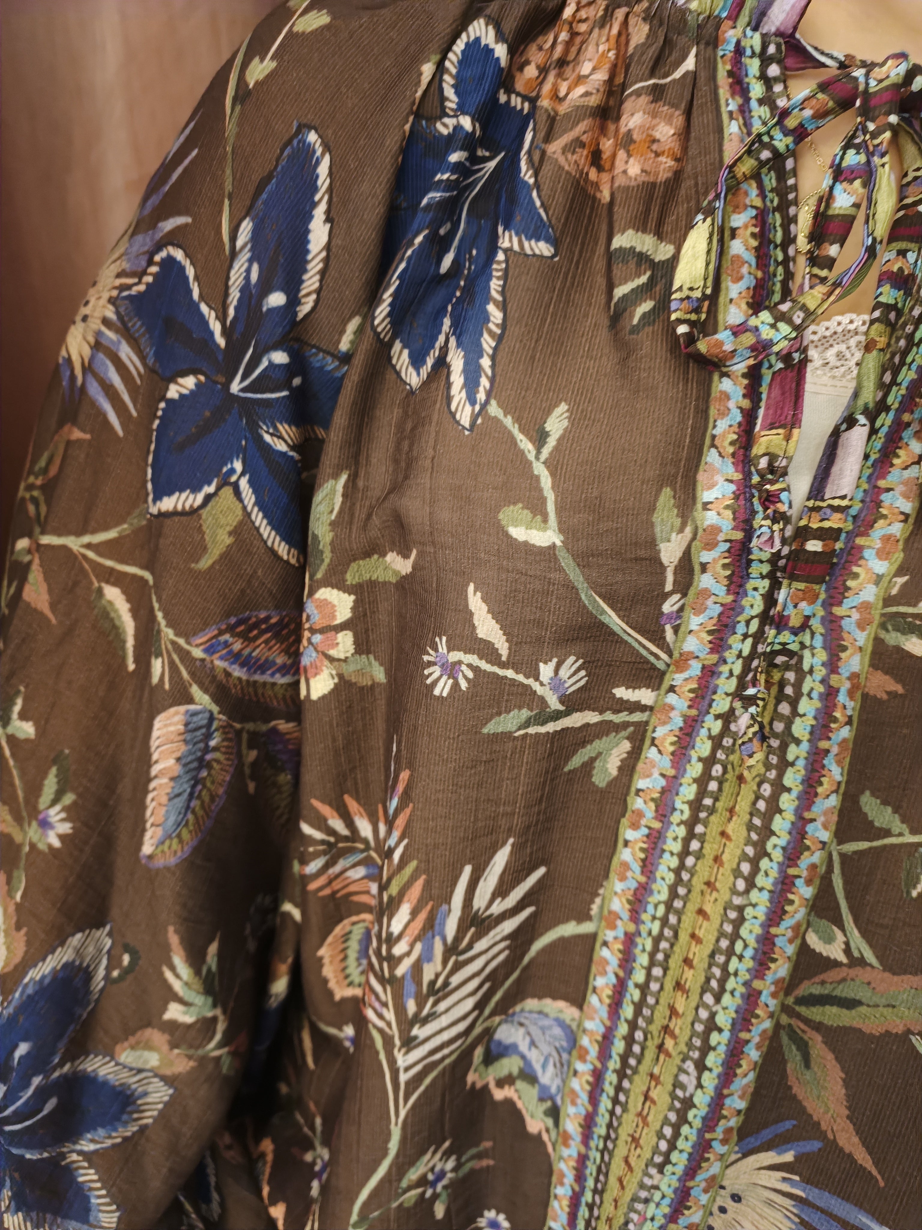 Blouse grote bloem