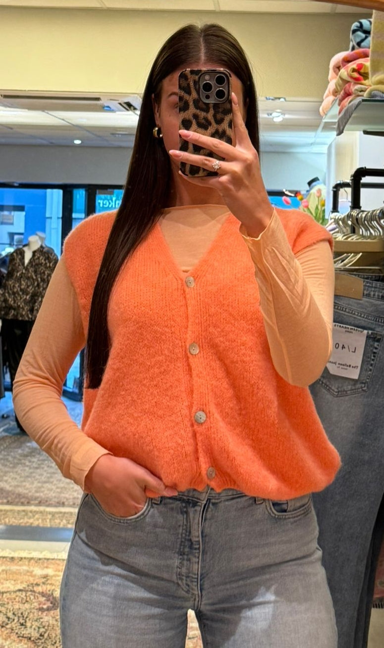 Gilet v-hals knoopjes