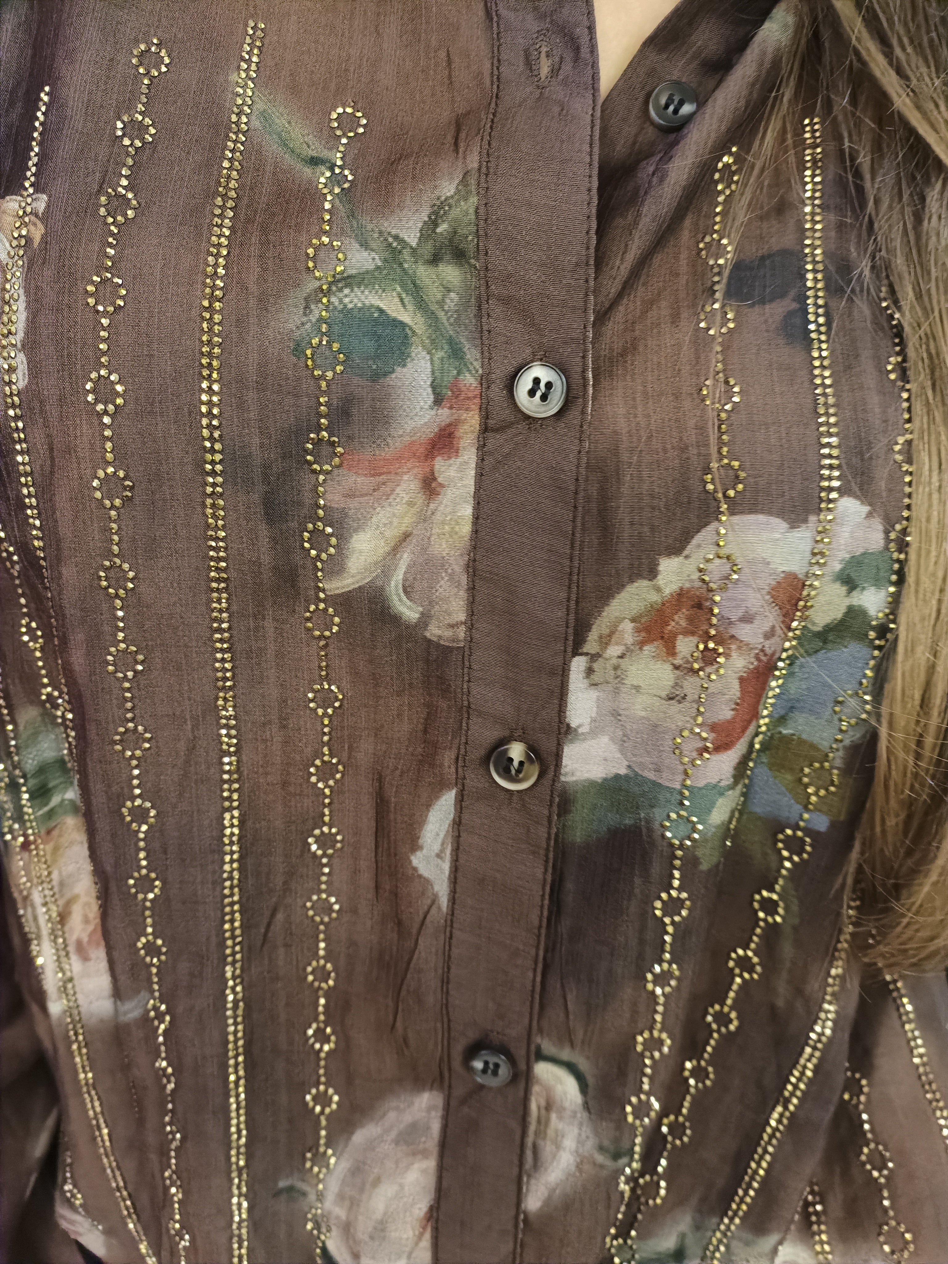 Blouse met glitter